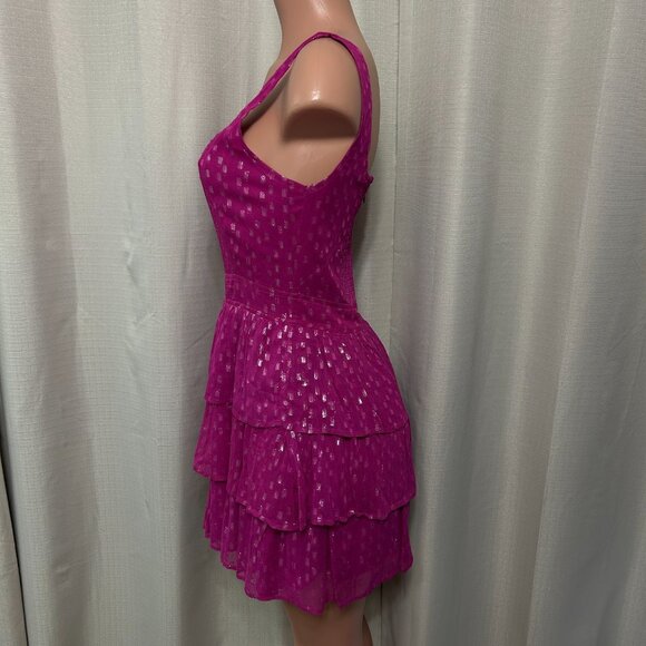 Saltwater Luxe Sleeveless Lana Mini Tank Dress Women's Size Medium Berry NWT - Picture 4 of 12